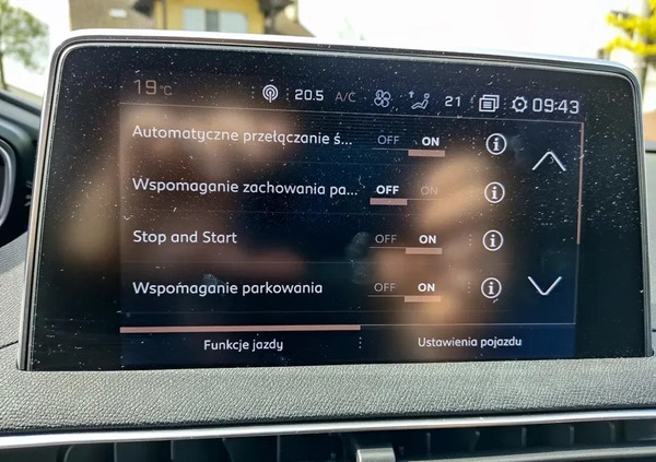Peugeot 3008 cena 85800 przebieg: 47000, rok produkcji 2019 z Biłgoraj małe 254